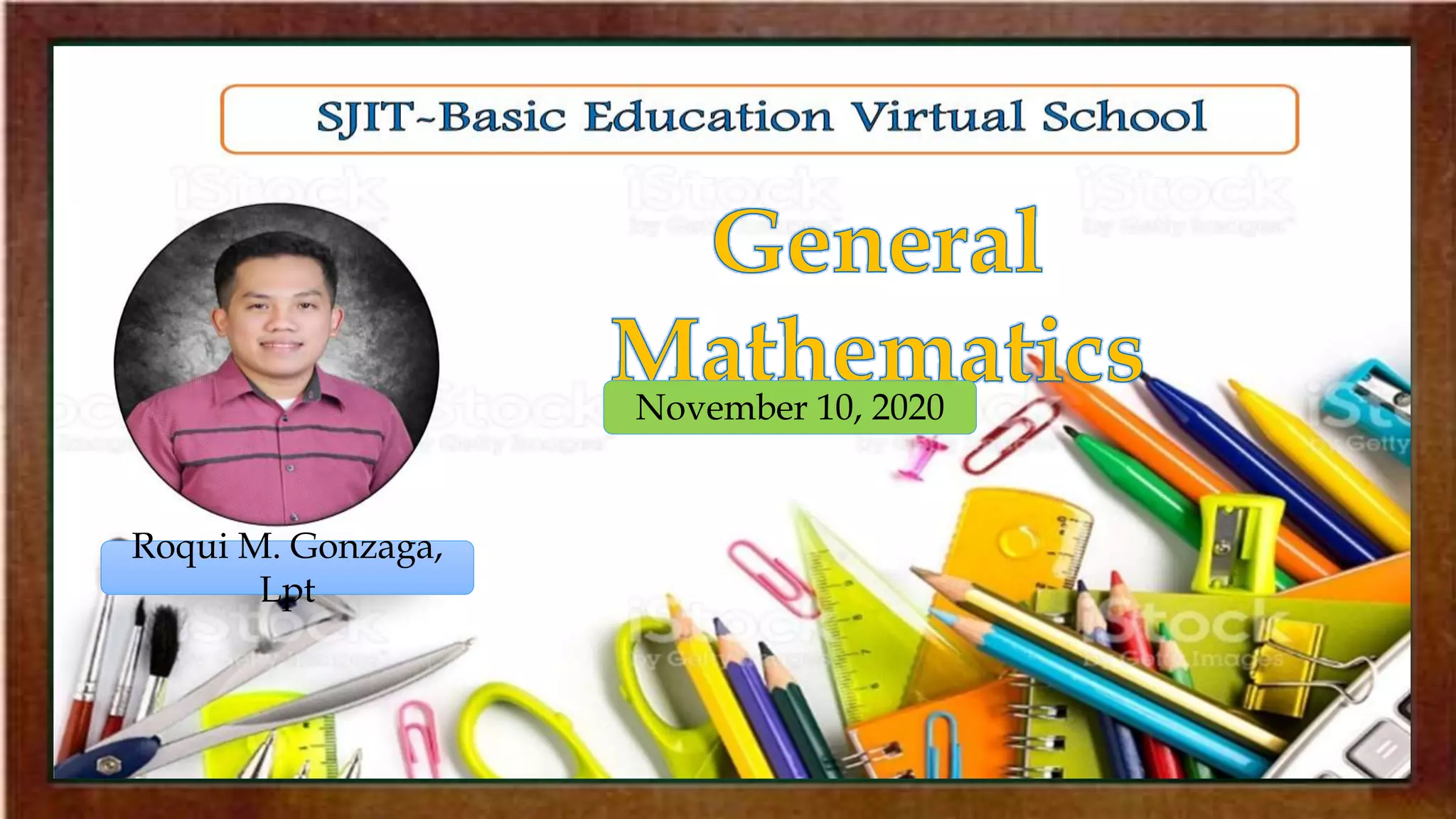 Roqui M. Gonzaga,
Lpt
November 10, 2020
 