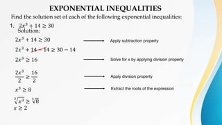 Exponential Equations Examples