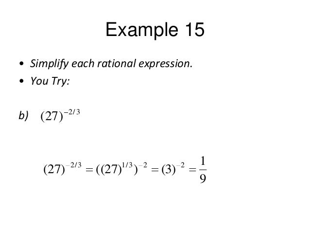 exponential form radicals 27 in exponential form
