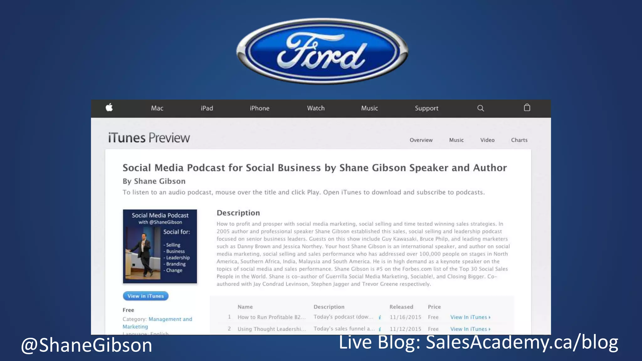 @ShaneGibson Live Blog: SalesAcademy.ca/blog
 