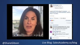 @ShaneGibson Live Blog: SalesAcademy.ca/blog
 