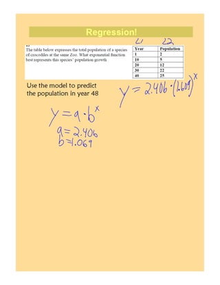 Exponential modeling 2