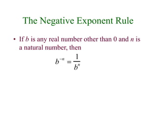 Negative Astc Rule Exponents | PPT