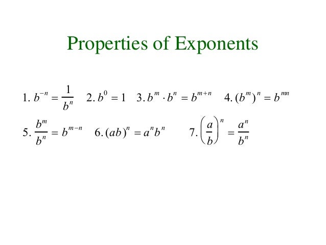 Exponents