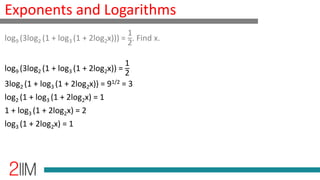 Logarithm - Simple | PPTX