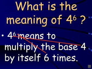 Exponents and powers | PPT