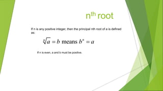 Exponents and Radicals (Class 8th) | PPTX