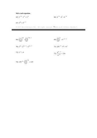 TERTIARY LEVEL MATHS EXPONENTS AND RADICALS QUESTIONS.pdf