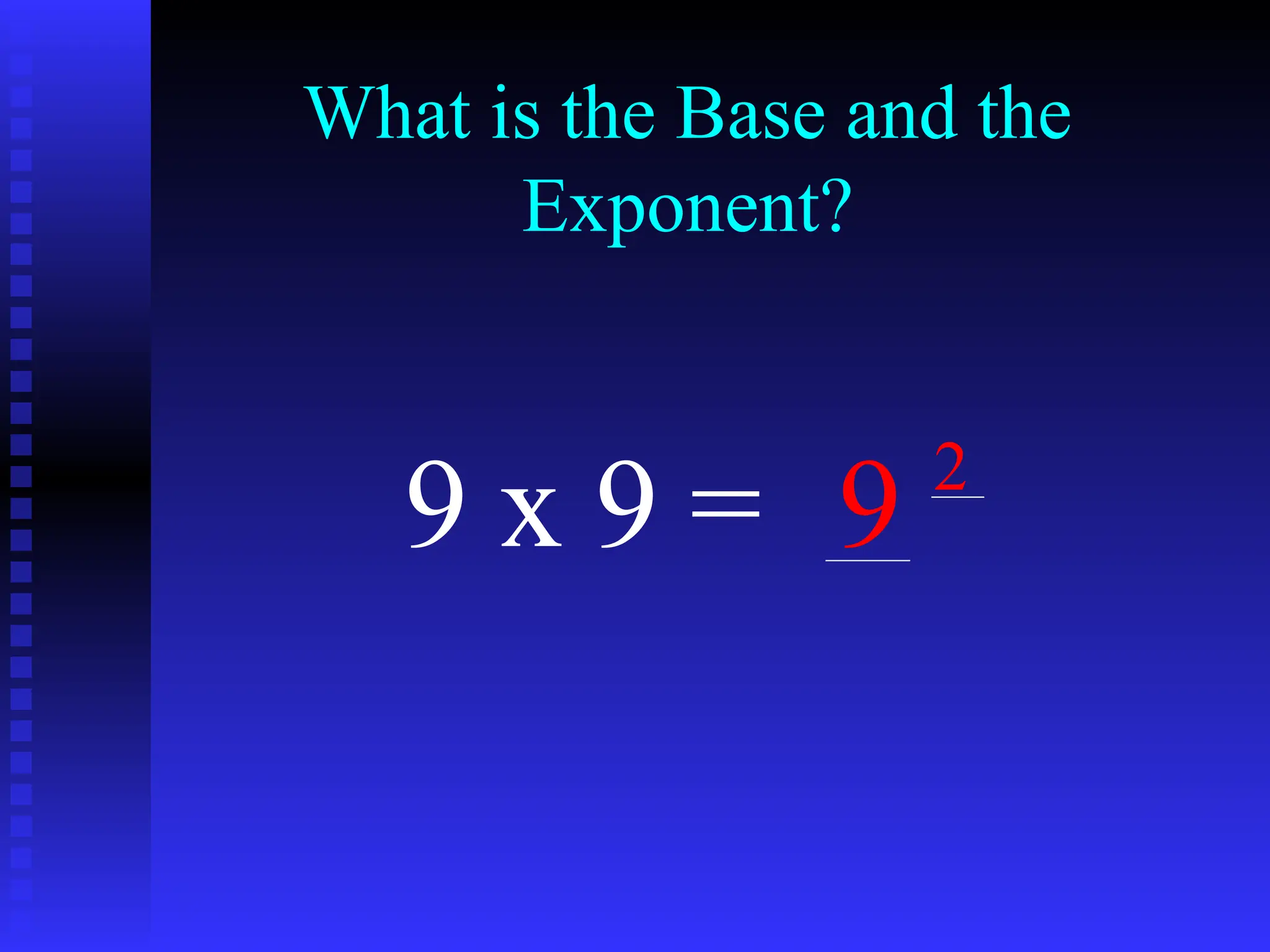 Exponents Intro with Practice math subject .ppt | Physics | Science