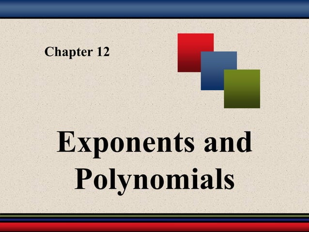 Exponents and Polynomials | PDF