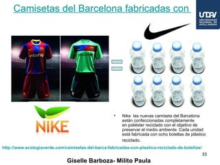 Camisetas del Barcelona fabricadas con plástico




                                                     •   Nike las nuev...