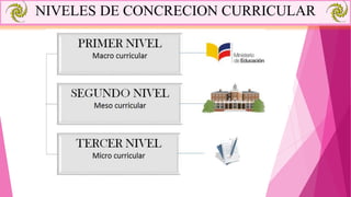 NIVELES DE CONCRECION CURRICULAR
 