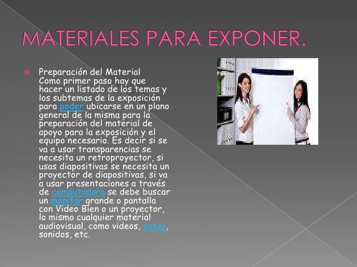 Exponer el tema