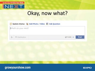 Okay, now what?
 