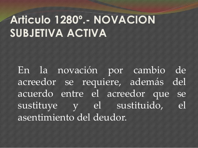 Inexistencia de novacion