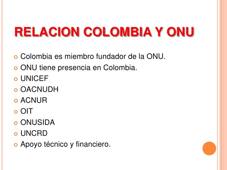 ONU Organizacion de las Naciones Unidas