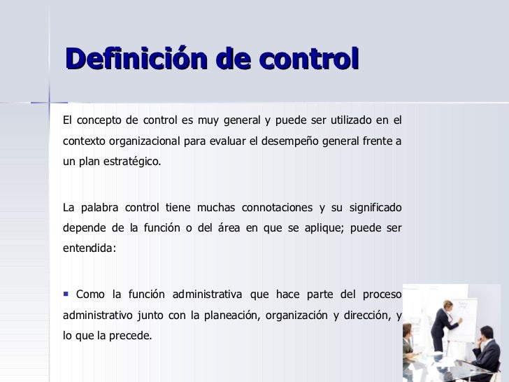 CONTROL en el Proceso Administrativo