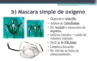 10l Simple Mask Fio2 oxigenoterapia | PPTX