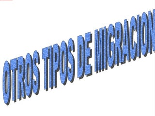 OTROS TIPOS DE MIGRACION 