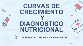 CURVAS DE
CRECIMIENTO
Y
DIAGNOSTICO
NUTRICIONAL
DISERTANTE: CARLOS CAICEDO CASTRO
 