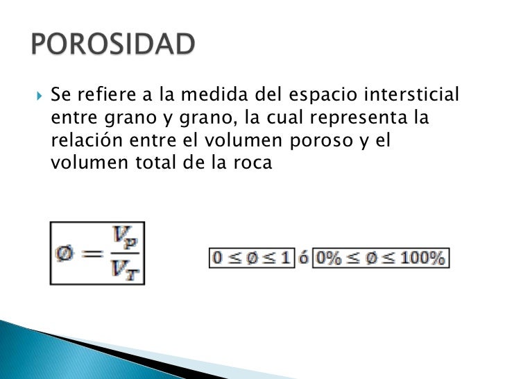 Porosidad de Nucleos