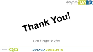 Don´t forget to vote
 