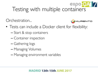 ExpoQA 2017 Docker and CI