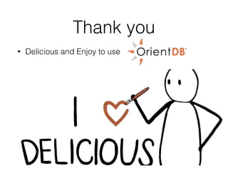Thank you
• Delicious and Enjoy to use
 