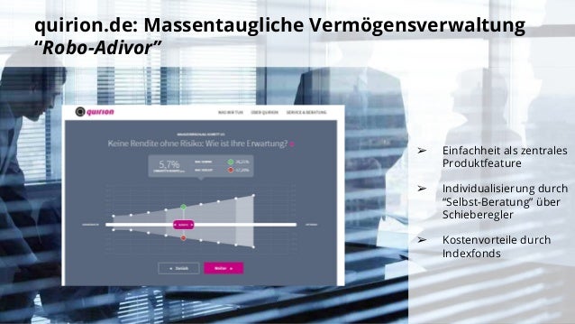 Testsieger-Geldanlage mit zahlreichen Anlageklassen. Einer der wenigen Robo-Advisor mit aktivem Risikomanagement: zum Beispiel in besonders volatilen Zeiten .