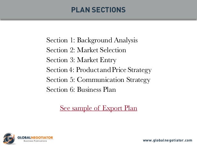 export house business plan