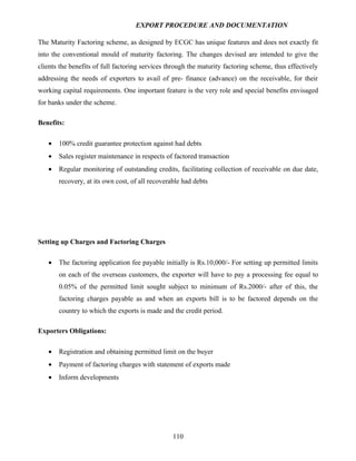 Export procedure-and-documentation