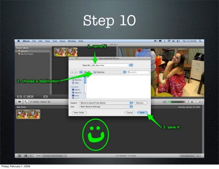exporting imovie exporting imovie