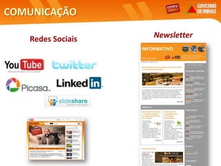 AÇÕES DE CURTO PRAZO (2011)AGENDA EXPORTAMINAS PARA A CADEIA DE PERECÍVEISConstituição da Cooperativa da Central JAI Promoção comercial –FruitLogística, Gulfoode outras açõesVisita a 2 centros de perecíveis no exterior e finalização do Projeto Perecíveis Pós-colheita – viabilizar financiamento de projeto de pesquisa junto à SECTESNegociar inclusão do Centro de Perecíveis no Plano de Obras da InfraeroRodovias – priorização de trechos no “Caminhos para o Desenvolvimento”Viabilizar estudo de mercado e logística para tilápiasNegociar implantação do Núcleo de Inteligência de FrutasAcesso a mercado – processo de abertura do mercado dos EUA para o limãoAgência de Promoção – fomentar implantação liderada pelo setor privado