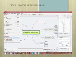 Xmind – Exportar como imagen png 
 