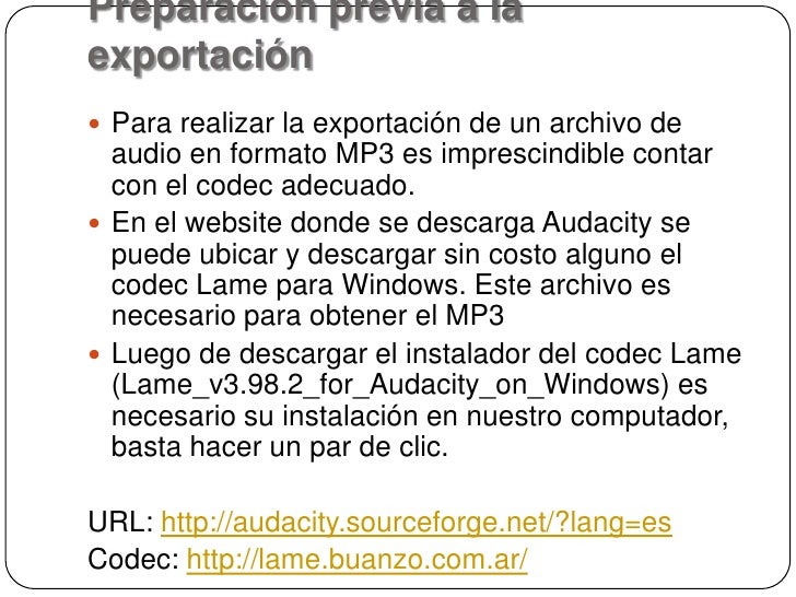 Lame V3 98 3 For Audacity on windows Exe