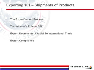 Export Basics | PPS