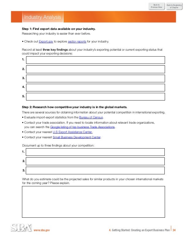 Export business planner picture