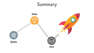 Summary
Syntax
Inline
Java
 