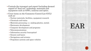 Export Control Laws Training Pptx
