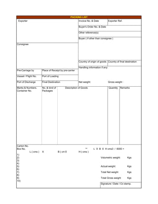 Export documents | PDF