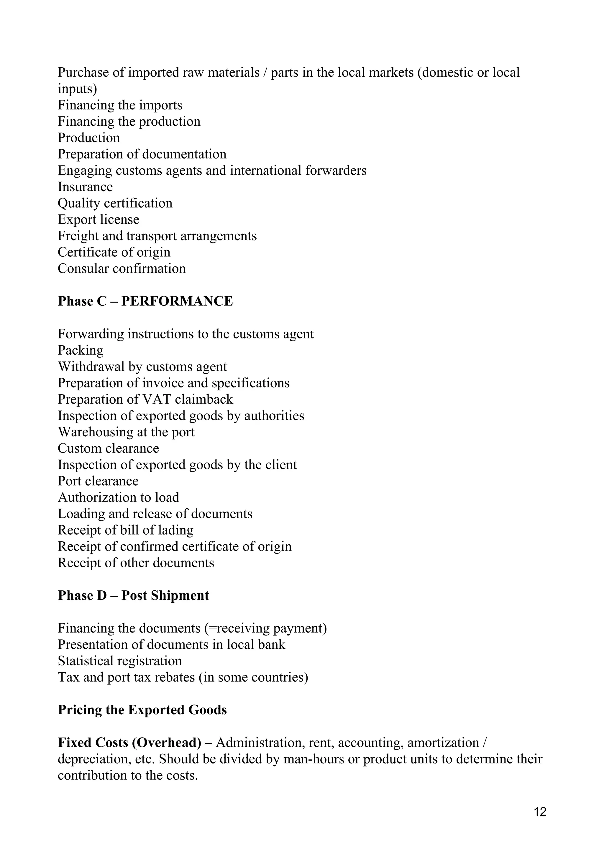 The Exporter's Handbook