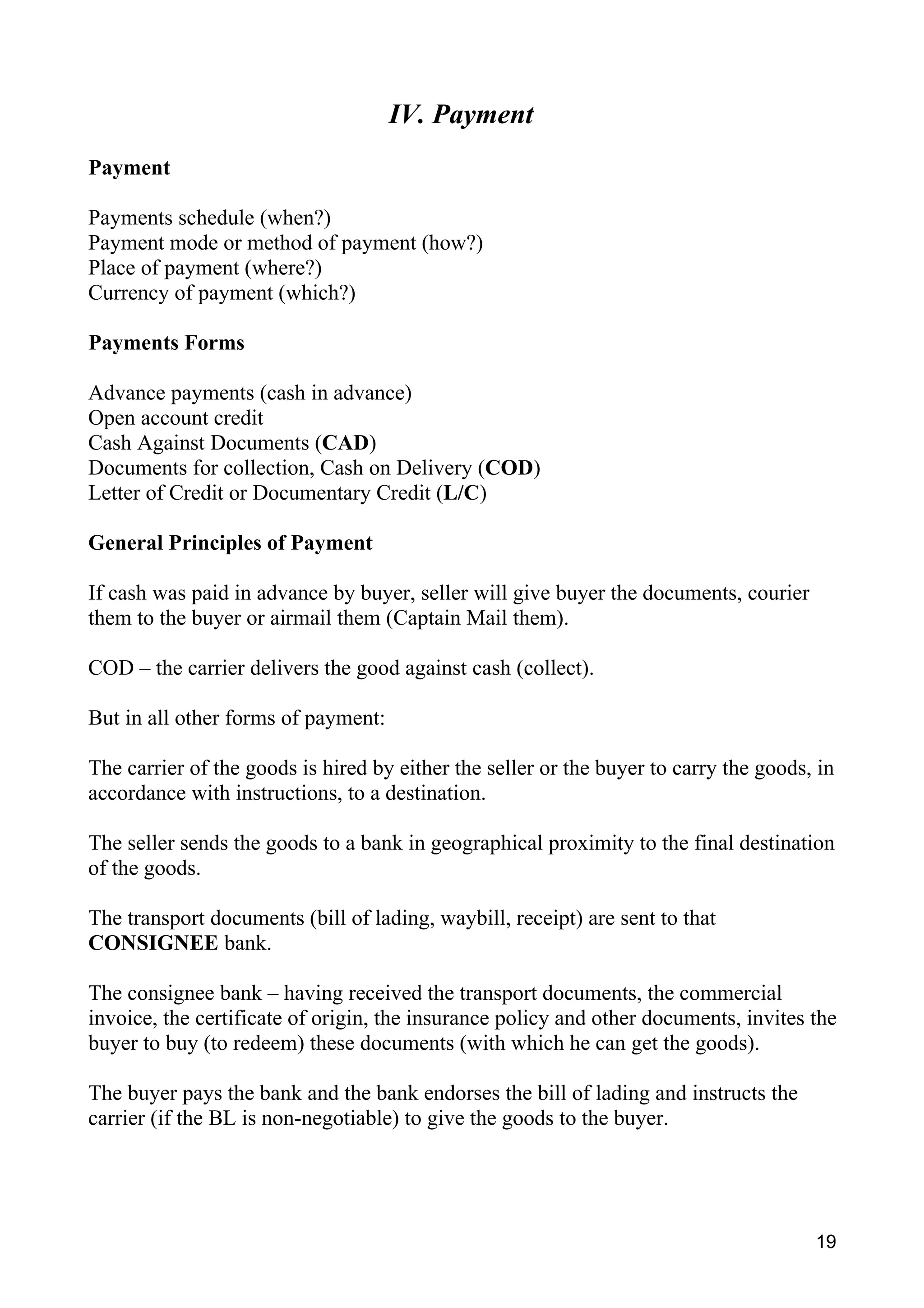 The Exporter's Handbook