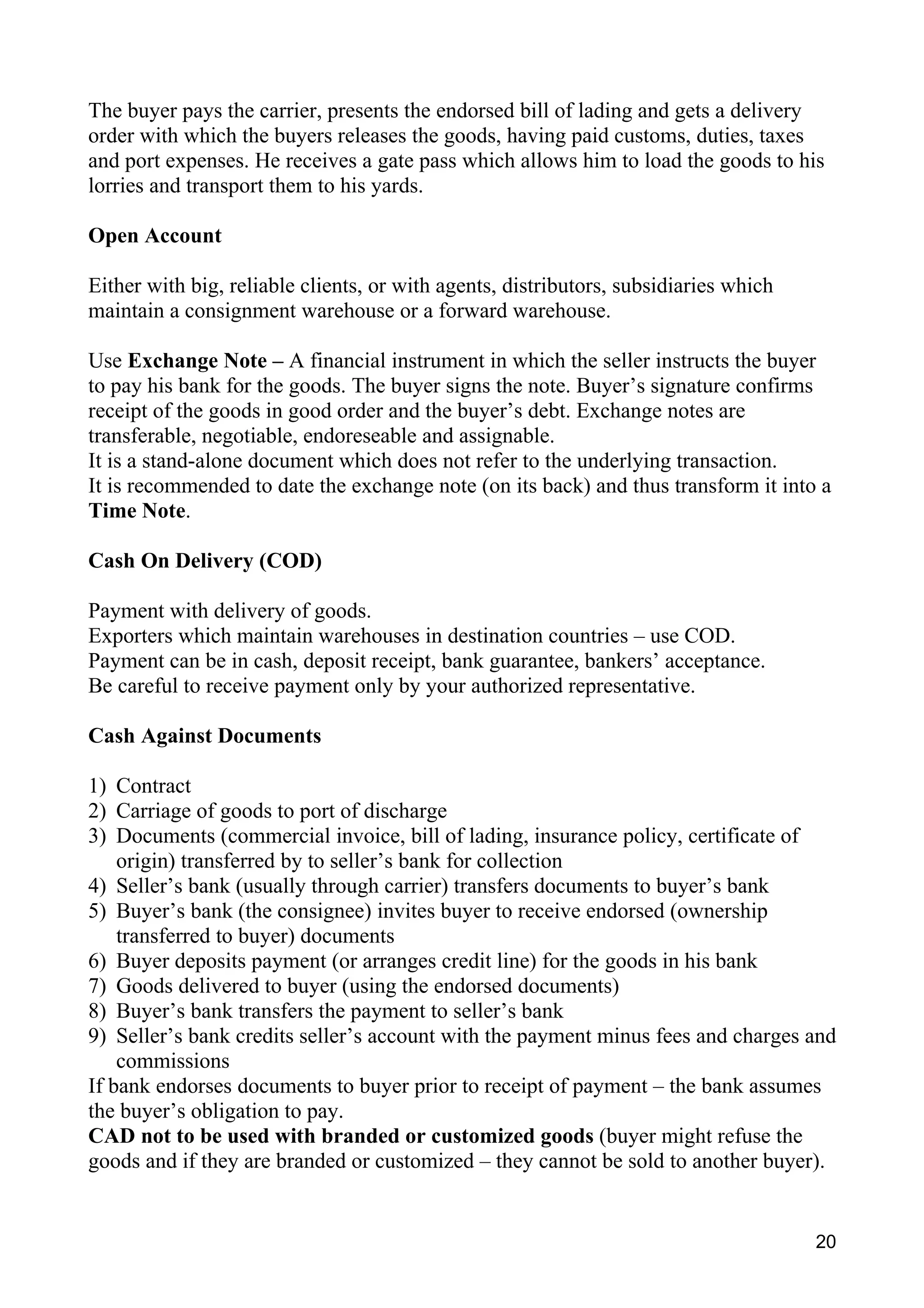 The Exporter's Handbook