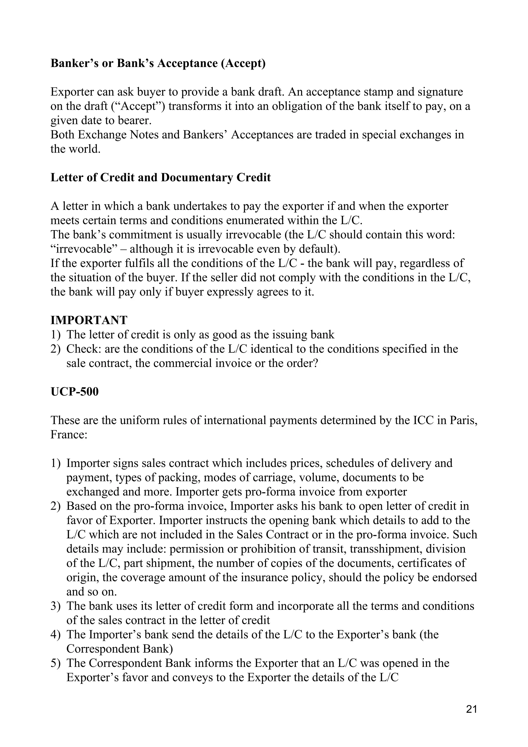 The Exporter's Handbook