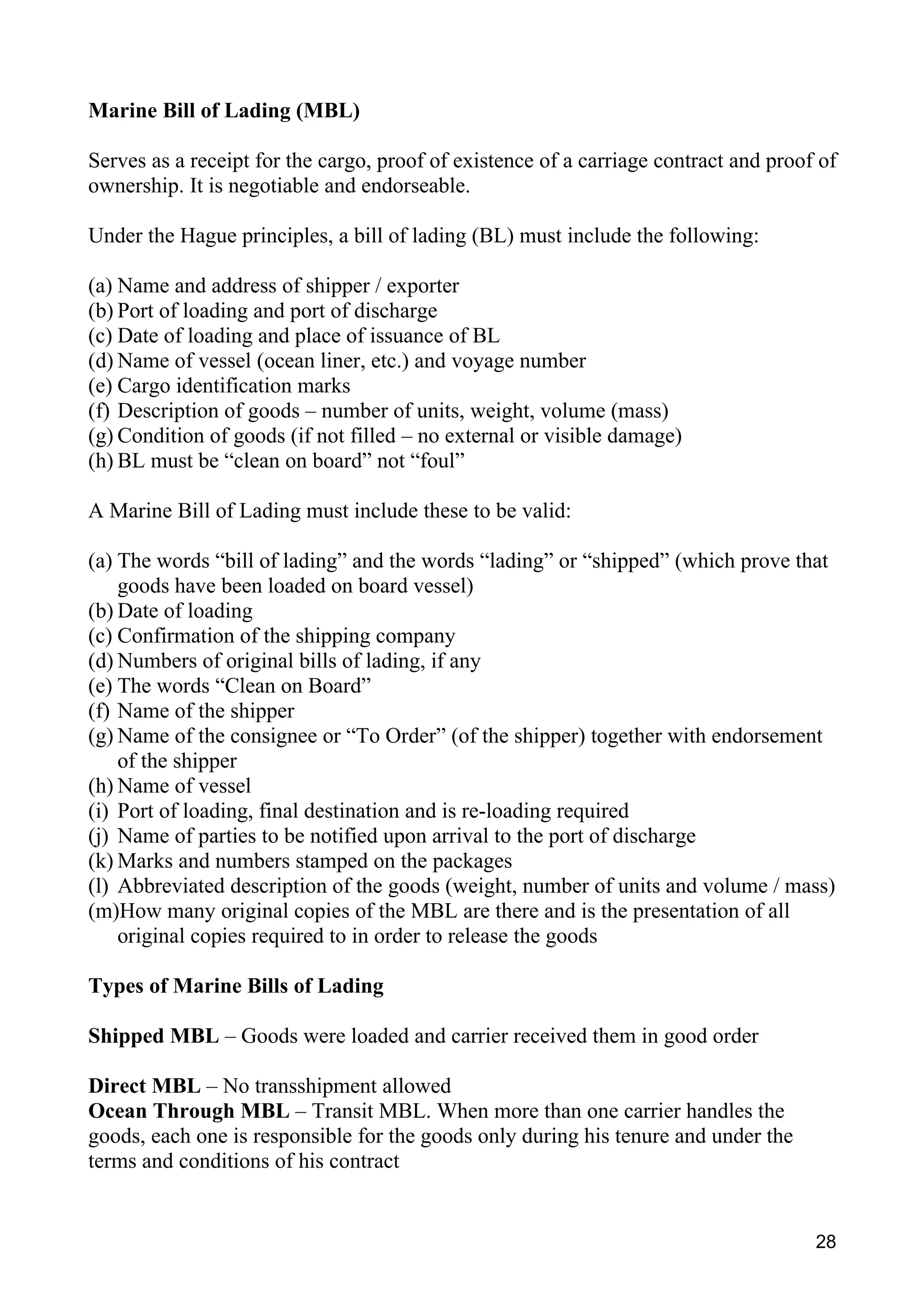 The Exporter's Handbook