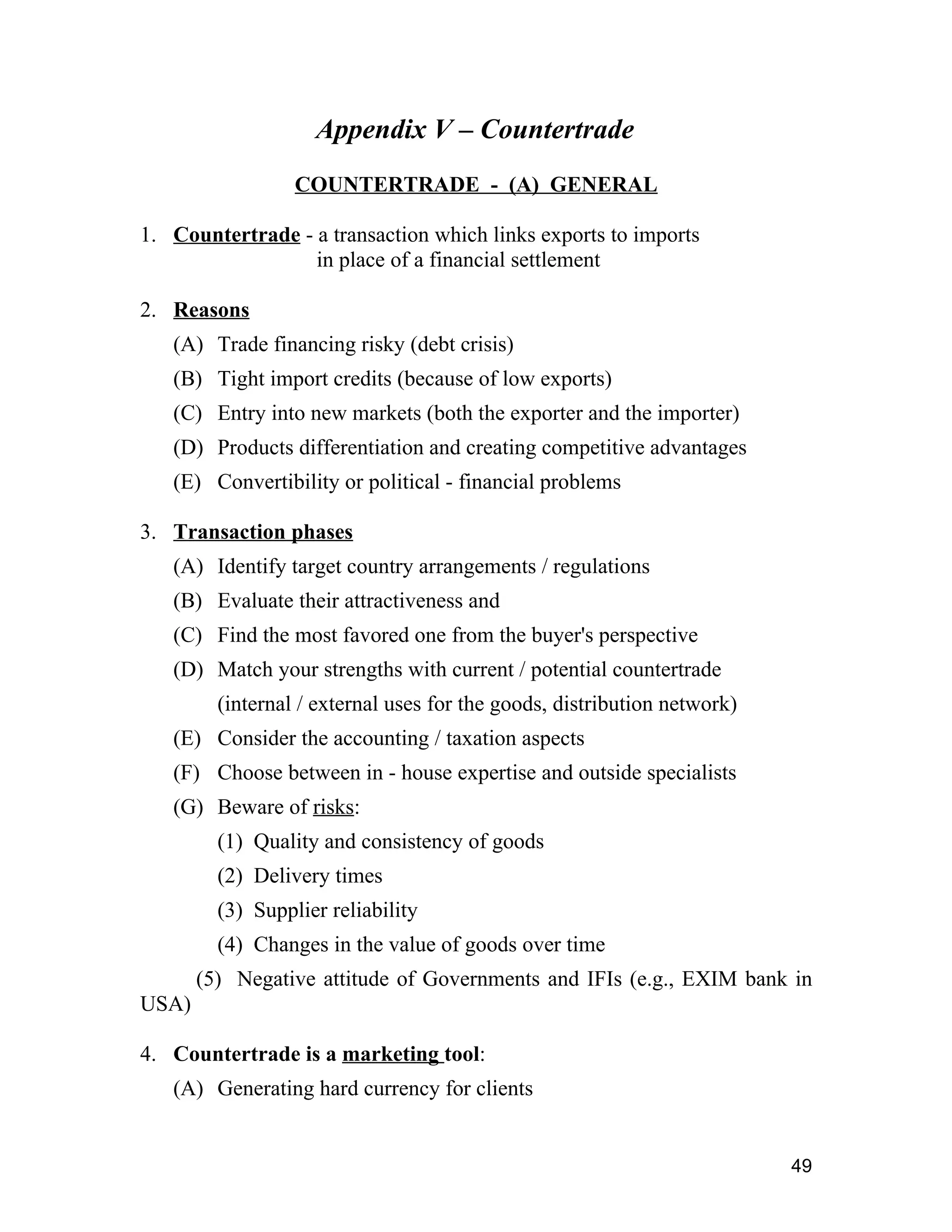 The Exporter's Handbook