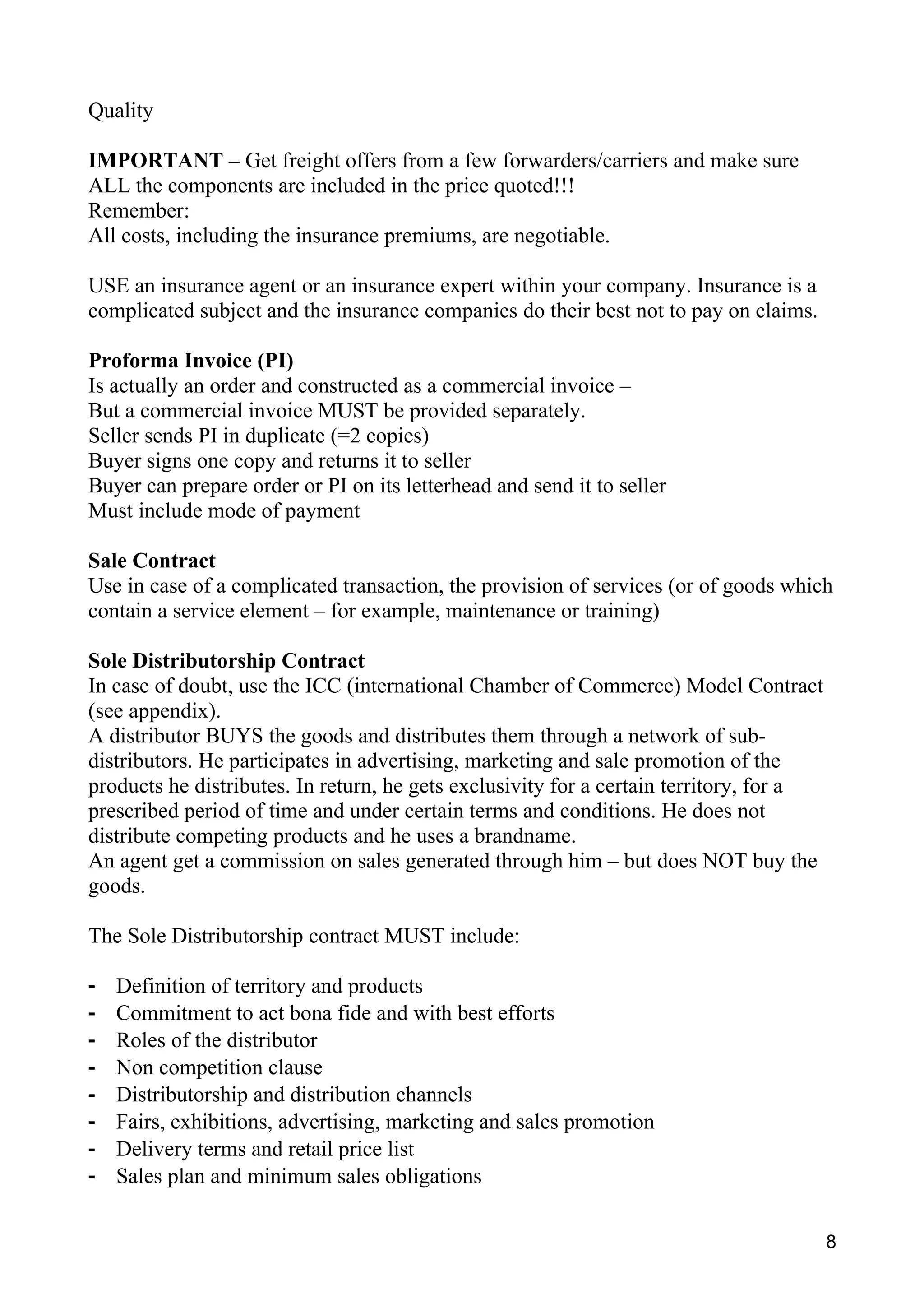 The Exporter's Handbook