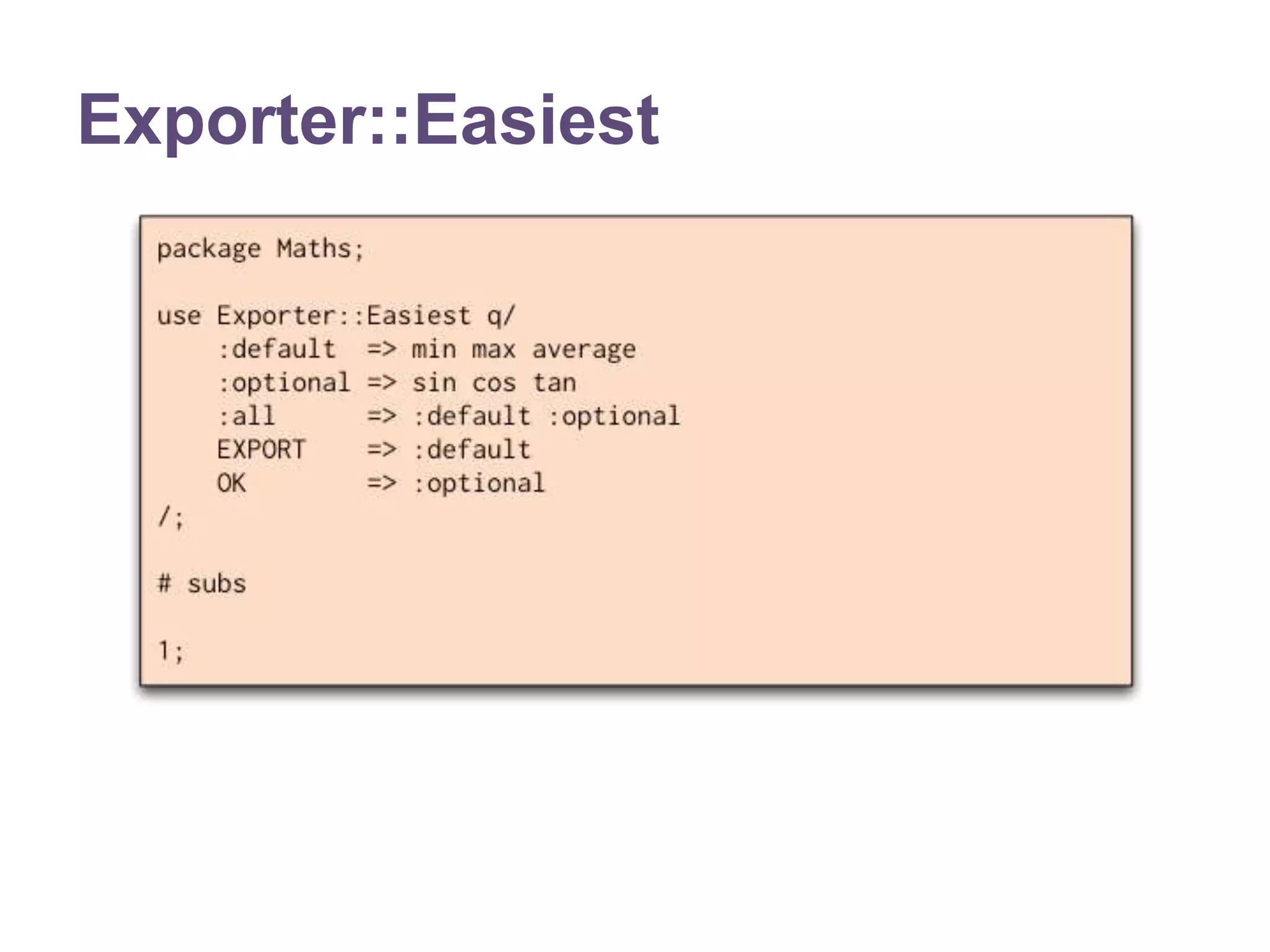 Exporter::Easiest 
 