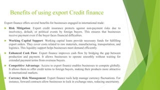 UNIT-1- Introduction to Export credit finance | PPTX