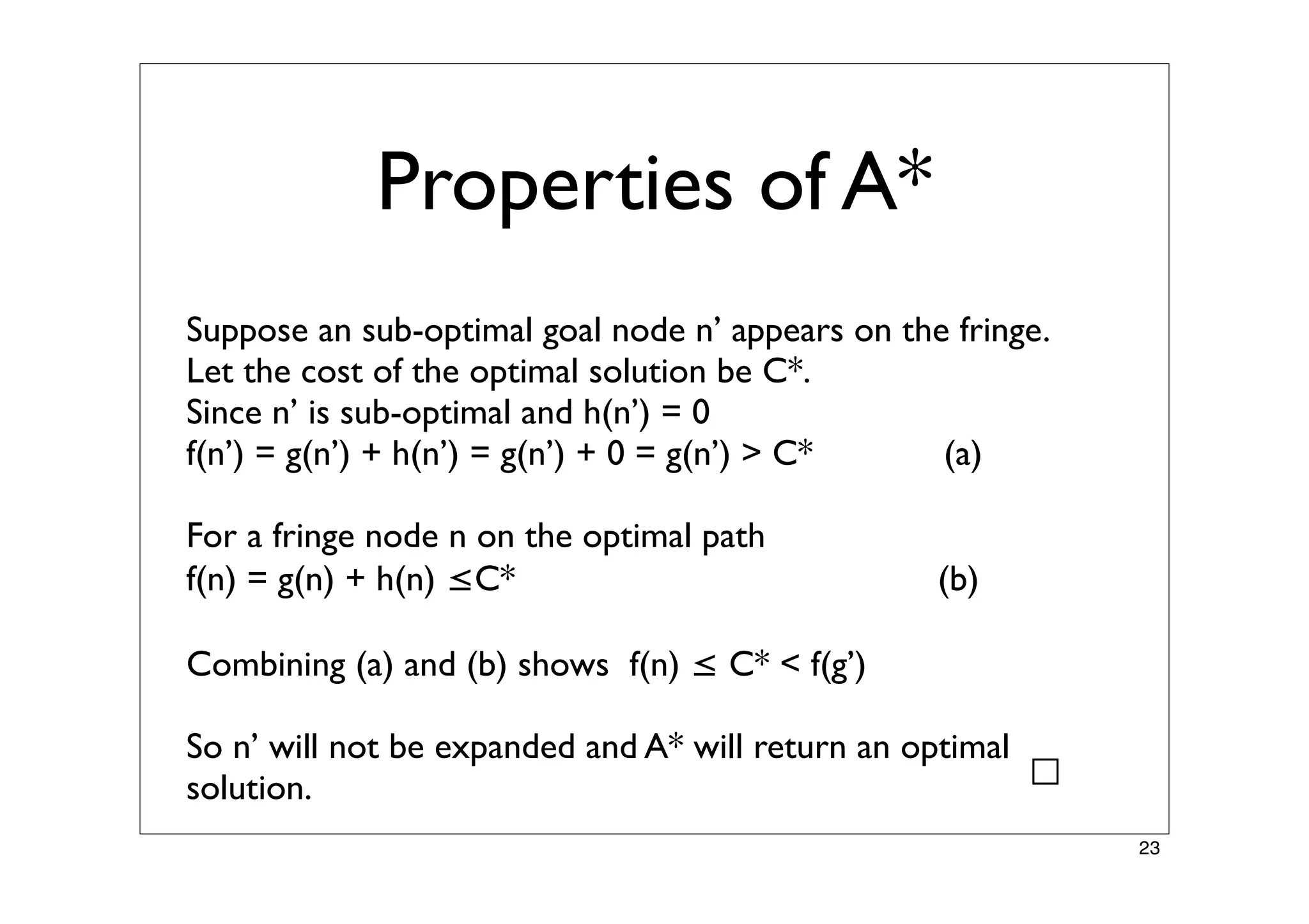 Finding Paths in Large Spaces - A* and Hierarchical A*